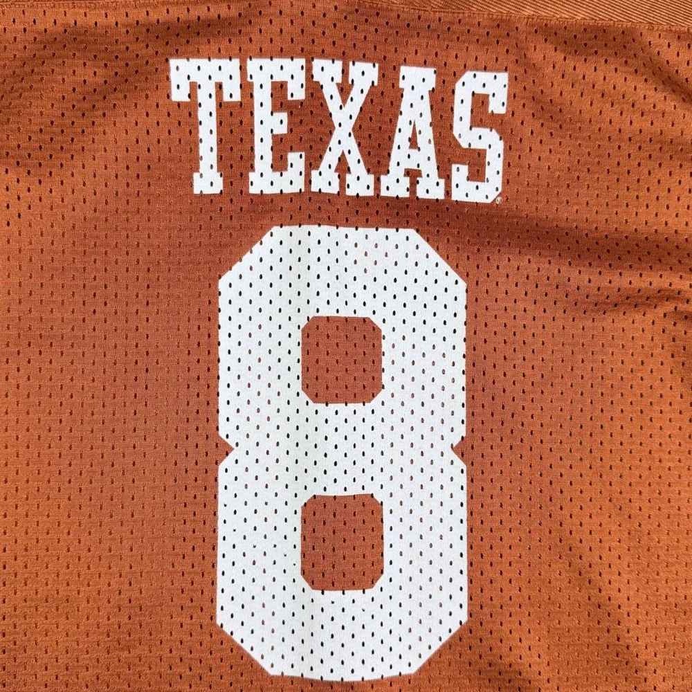Nike Texas Longhorns Youth XL Burnt Orange Football Jersey Number 8 NCAA Kids